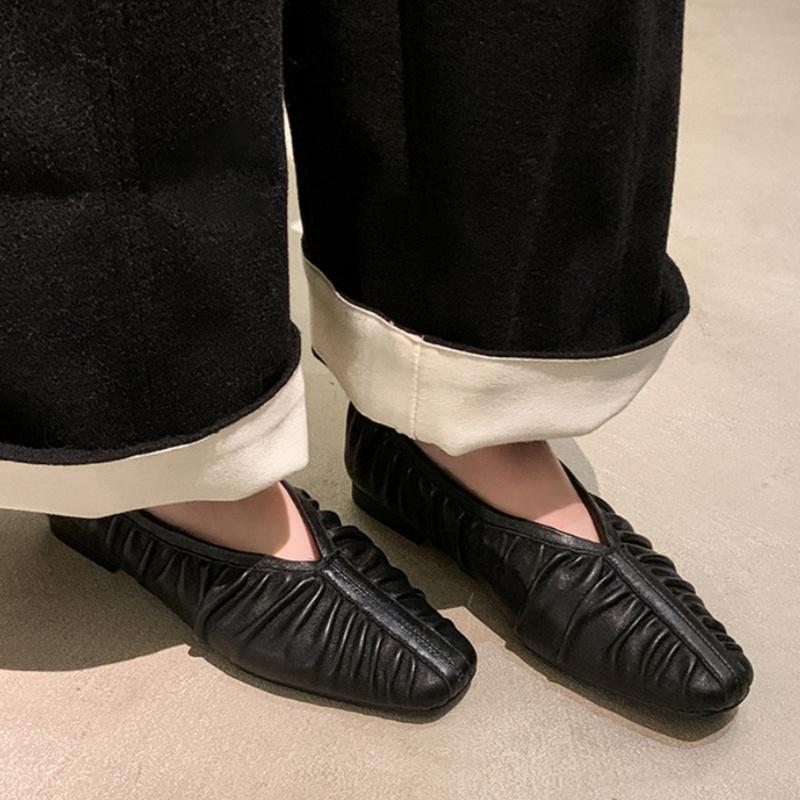 Fashion 2025 New Spring Autumn Women Flats Roman Style Retro Soft Shoes Fashion Casual Shallow Mouth Square Toe Comfy Women FFlat Shoes