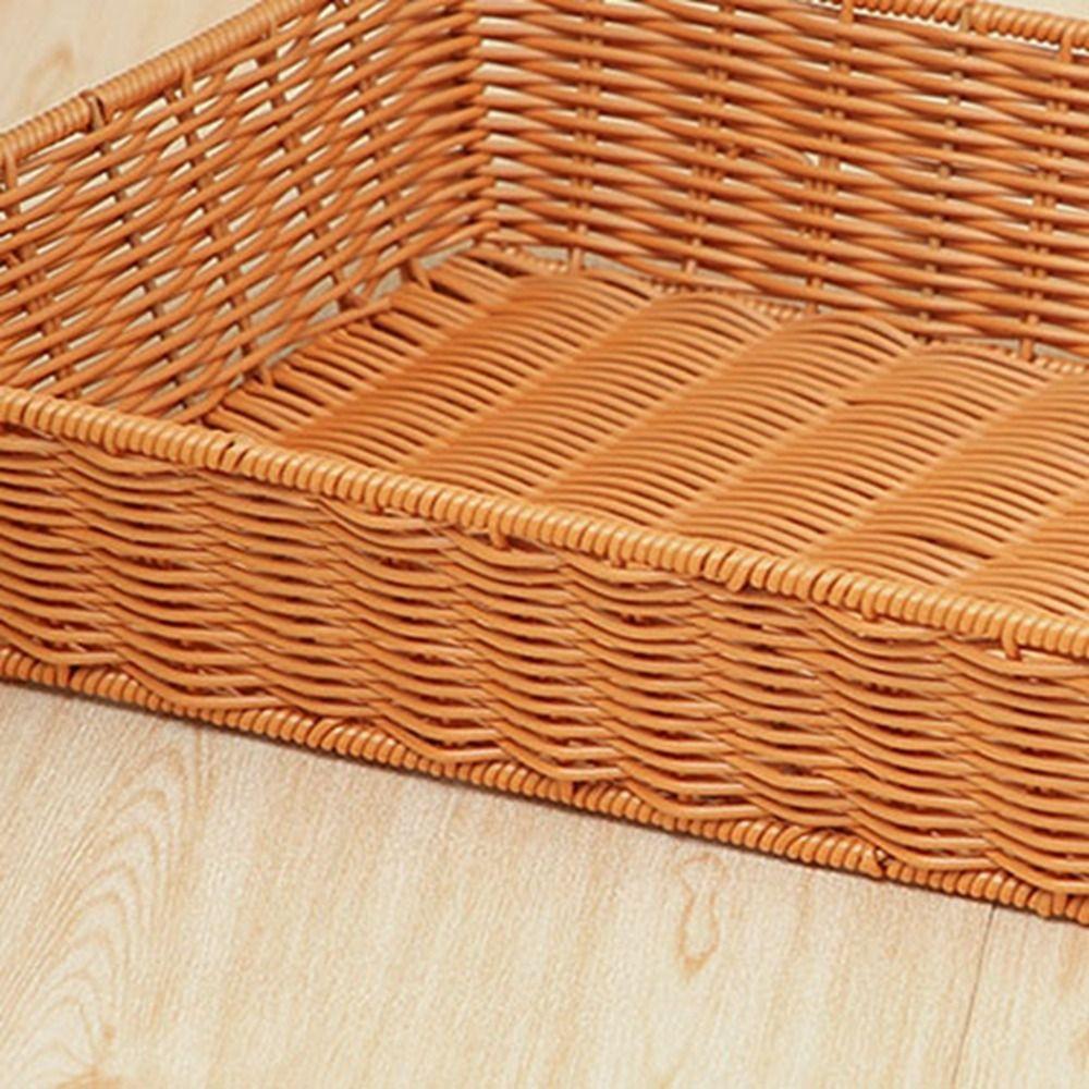 Härte Rattan Korbweide Geflochtene Servierkörbe Handgeflochten Restaurant Servieren Tischplatte Präsentation