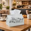 1pc, 2d Flat Printing, Paper Towel Box with Floral Vines and Leaf Patterns, Bearing the Ins Printed Tissue Box, Suitable for Bathrooms, Living Rooms, 