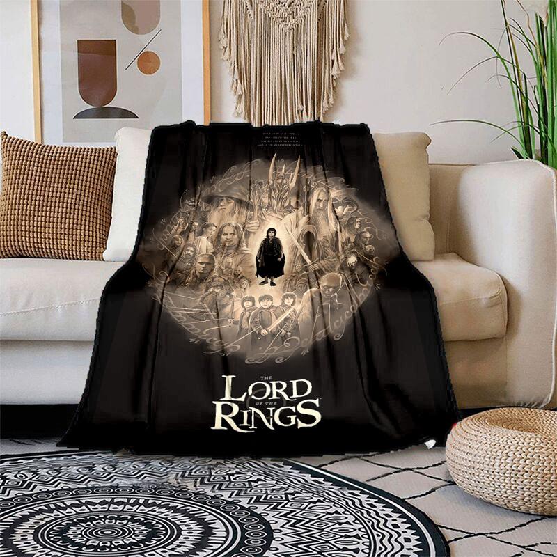 

1pc Lord of the Rings Poster Cartoon Blanket,Portable Throw for Travel & Camping, All Season Cozy Blanket,Ideal Gift 80cmx120cm