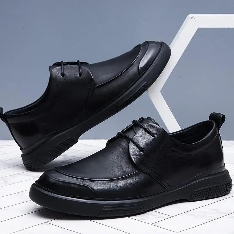 Fashion Leather Loafers Shoes For Men Velvet Warm Cheap Clearance Comfortable Man Casual Shoe In Promotion Footwear Offer Fashion 2025