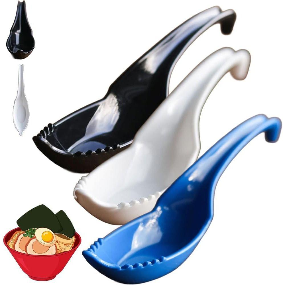 with Fork Noodle Soup Spoon 2 In1 Chinese Soup Spoons Ramen Terminator Milk Spoon  for Kitchen