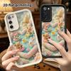 Phone Case: 2D flat design suitable for Samsung Galaxy A34 A35 M05 M06 S20 S22 S21 FE Plus 5G protective case, heart pond, perfect Christmas and Hallo