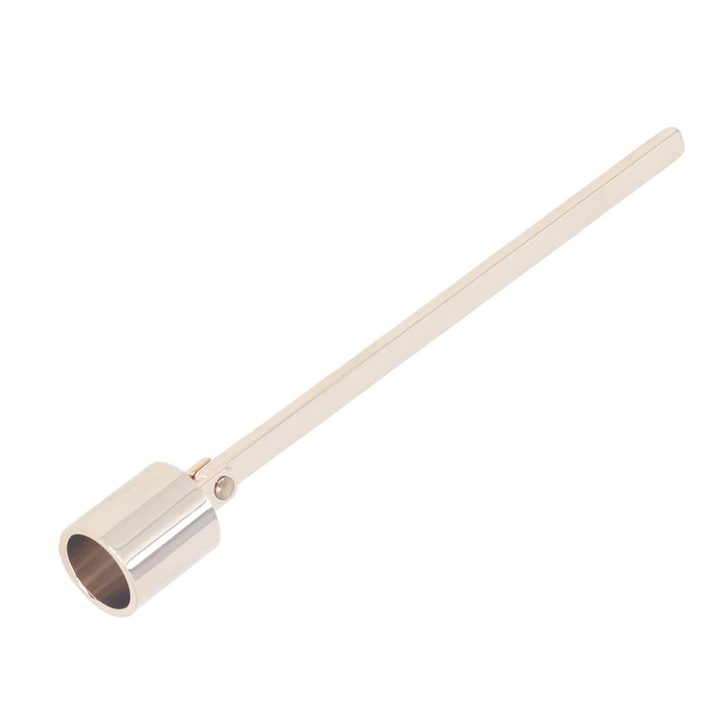 Candle Snuffer Long Handle Gold Stainless Steel Safe Wick Flame Extinguisher for Putting Out Flame
