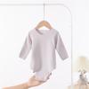Baby Velvet Bodysuit Triangle Newborn Belly Cover Romper Soft Seamless Infant Crawling Jumpsuit Cozy Comfortable Essential