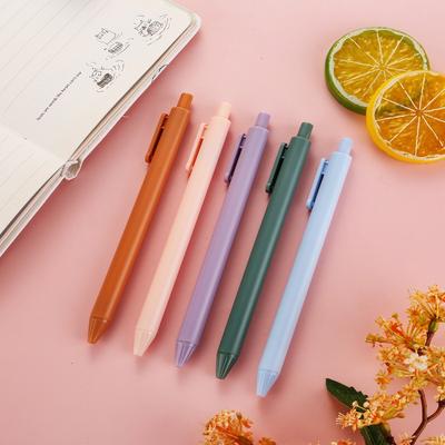 1Pc Kawaii Candy Colored Gel Pen Creative Macron Color Series Student Writing School Office Supply Stationery Back To School Season