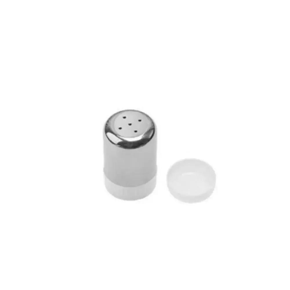 Stainless Steel 5-hole Salt Shaker Portable Mini seasoning Bottle with Dust Cover Small Pepper Bottle Condiment Jar Kitchen Tool