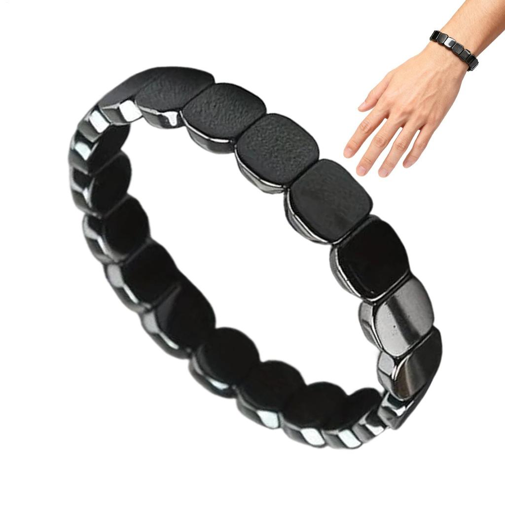 Hand Bracelet Everyday Wear Fashionable Natural Hematie Stone Bracelet for Men for Father Husband Boyfriend Classmates