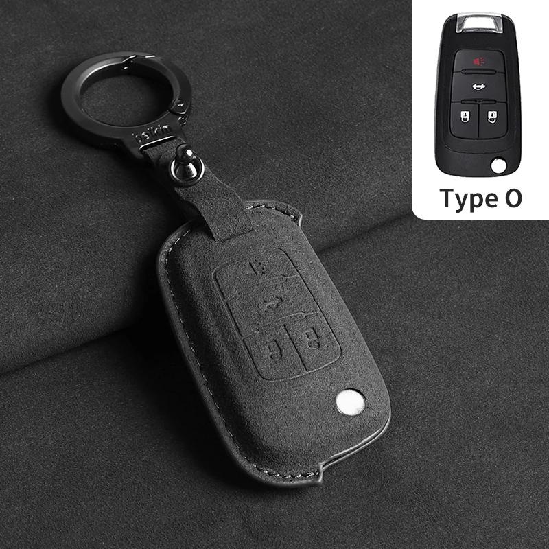 Suede Car Flip Key Case Cover for Chevrolet Cruze Aveo Camaro Epica Lova Sail Spark Opel Astra Corsa for Cruze Spark Orlando