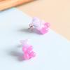 Wholesale Gummy Bears Studs Earrings For Women Teens Girls Gradient Color Sequin Bear Earring Fashion Zircon Birthday Gift