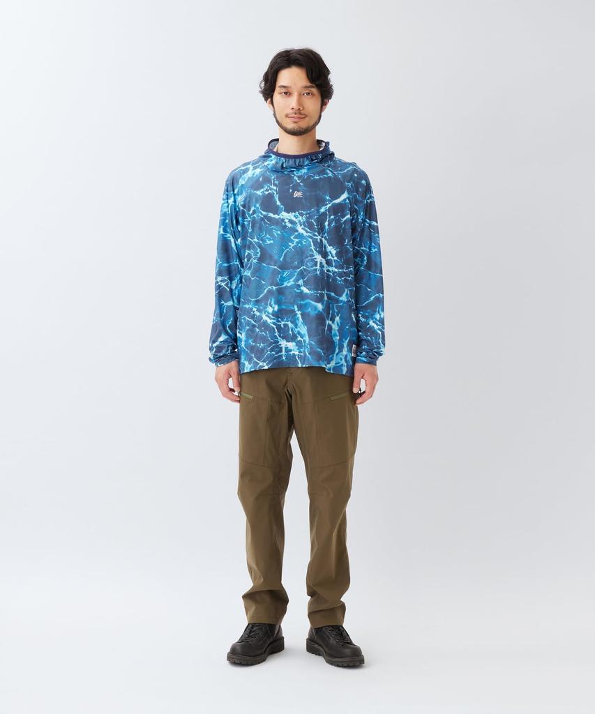 Lindis Sun Hoodie Hoodie for Men and Blue Size M [Snow Peak] EP-CS-26SU003 Women, Print,
