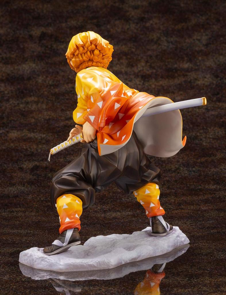 ARTFX J Demon Kimetsu No Yaiba Zenitsu Agatsuma Scale PVC Painted Finished Figure Slayer 1/8