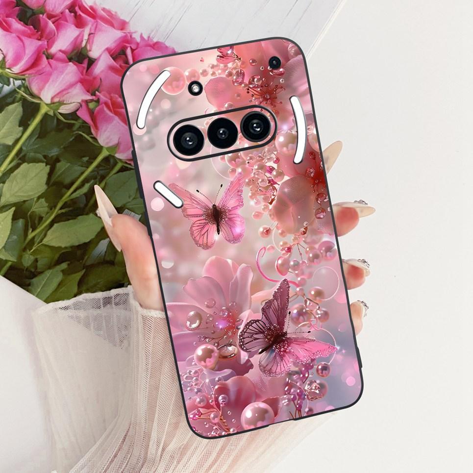 Luxury Flower Butterfly Bow Pattern Casing For Nothing Phone 3 3a Back Cover Clear Soft Silicone Phone Case For Nothing A059