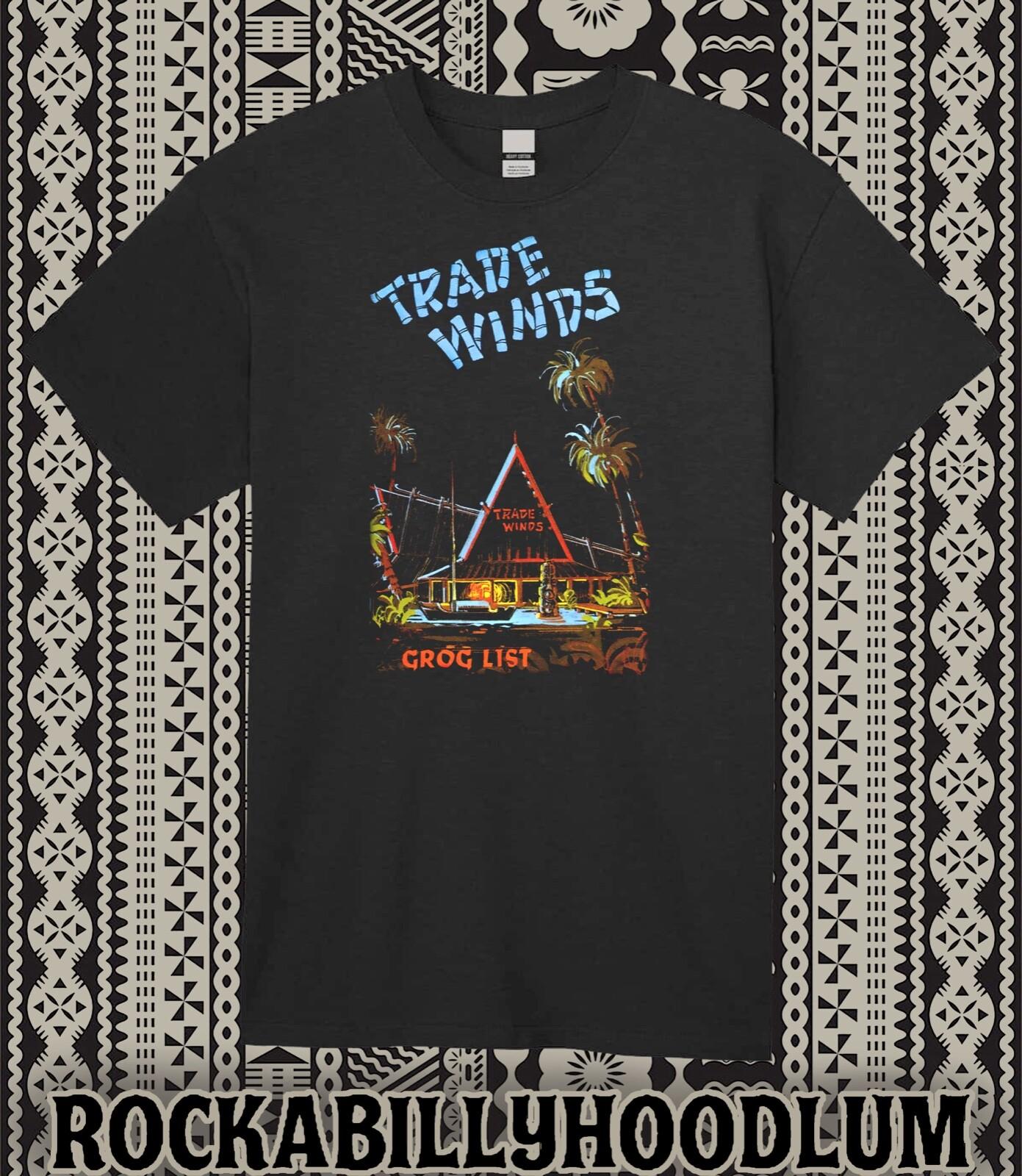 Retro Tiki Art Tee T Shirt Mug Bar Restaurant Polynesian Trade Winds XXXL