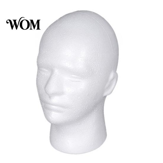 Hair Styling Tool Foam Mannequin Head, Male Female Hat Display Stand, Hairdressing Teaching Aid Lightweight Head Model for Wig Storage Stand Wigs