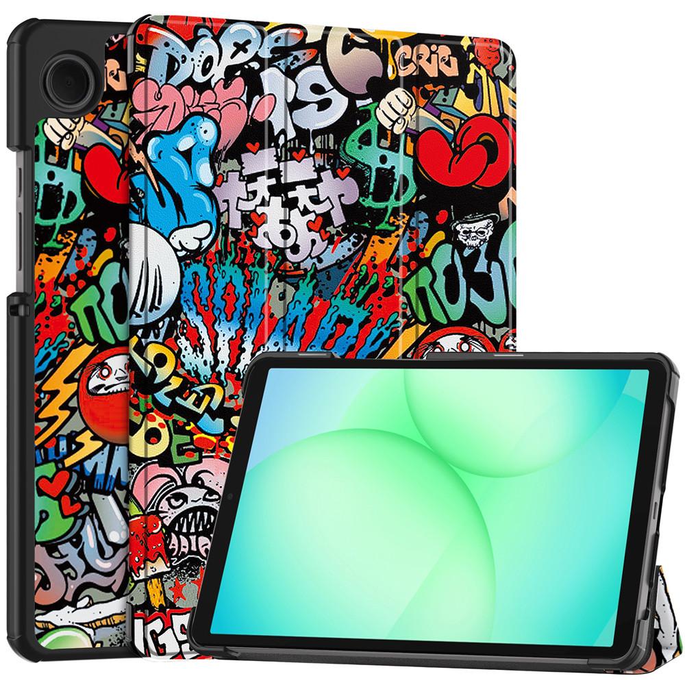 Étui Pour Samsung Galaxy Tab A11 8.7 pouces Étui Cuir PU Support Tri-pliage Housse Arrière Tablette SM-X130 SM-X133 X135N/G Housse