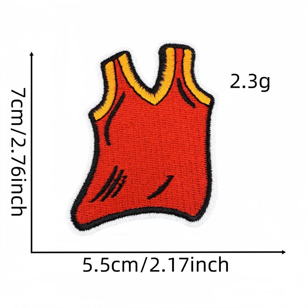Sports Cartoon Basketball Embroidered Patch - Clothing Accessory Label
