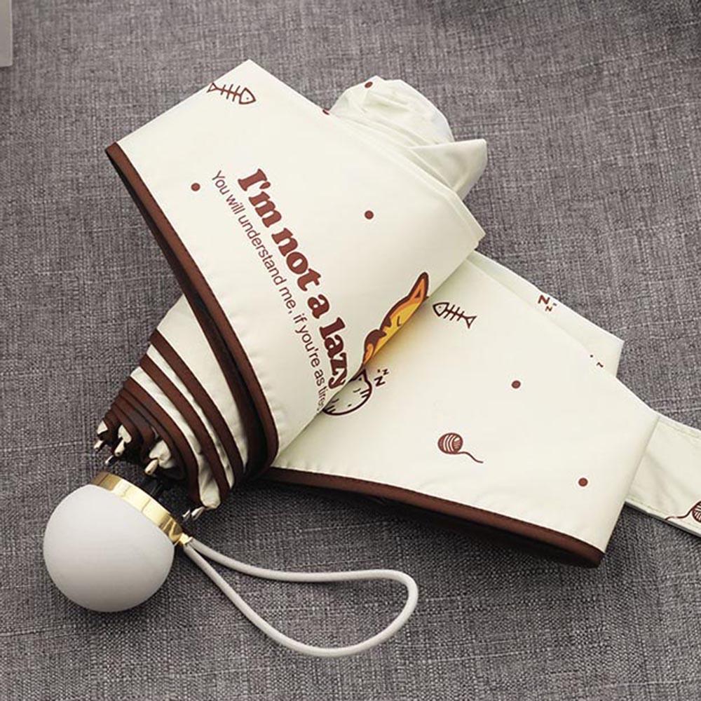 Mini Sun Umbrella Five Folding Black Coating Portable Pocket Women Umbrellas Brand Windproof Parasols Summer Paraguas