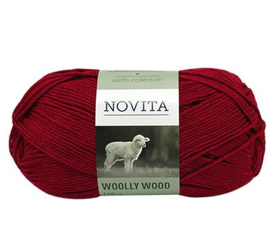 NOVITA Novita Yarn WOOD Color 587 Autumn/Winter "WOOLLY Red"