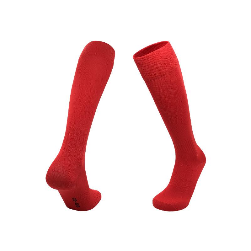 

Summer Thin Solid Color Football Socks Adult Sweat-Absorbing And Breathable White Stockings Men S Non-Slip Sports High Socks M (suitable for shoe sizes 34-38)2PCS красный
