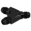 Coupler Union Fitting Splitter Black Anodized Coating Leak Proof Y Adapter Universal for Fuel Hose 6AN