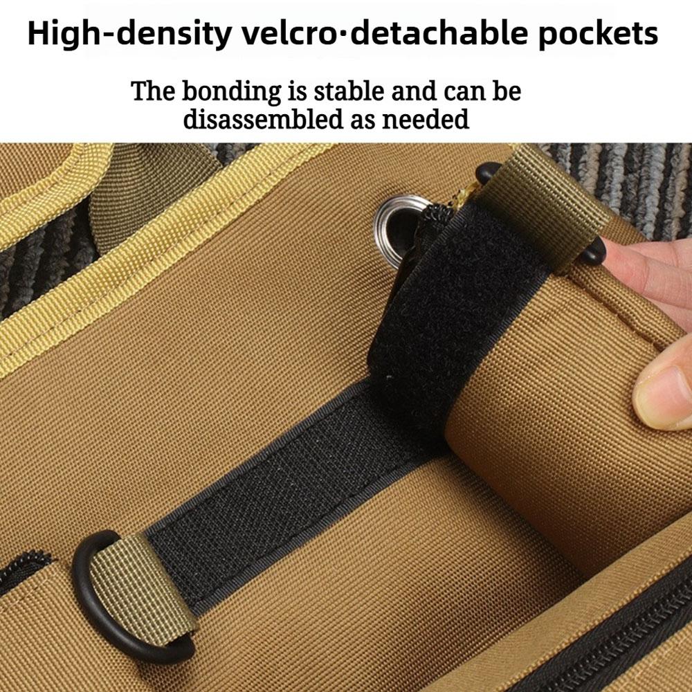Multifunctional Portable Tool Bag, Thickened and Wear - Resistant Tool Kit, Roll - Up Large - Capacity Storage Bag, Hanging Hard