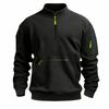 Men's New Stand-up Collar Zipper Sweatshirt European and American Hot Casual Fleece Sweatshirt Fashionable Versatile Pullover