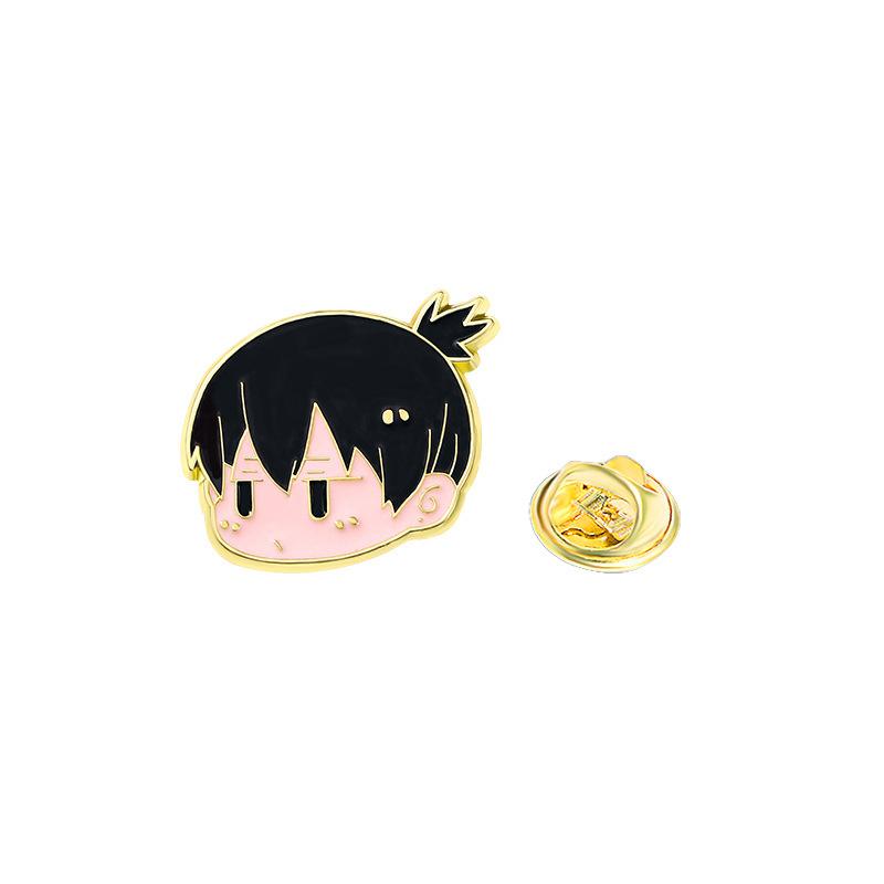 Japanese Cartoon Two-dimensional Animation Badge Chainsaw Man, Machima Fanren Peripheral Metal Brooch Clothing Accessories