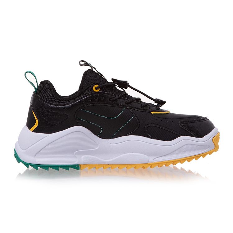 Li Ning Kids Soft Comfortable Non-Slip Shock Absorbing Wear-Resistant Casual Shoes Kids Casual Shoes Black YKCR180-3