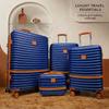 ABS+PC Expandable Trolley Case Set: Three-Piece Layered Storage Carry-on Suitcase for Travel.