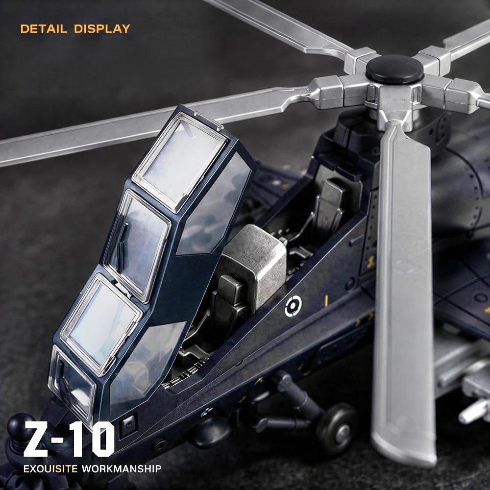 1/72 Creative Military Series AH-64/EC-665/Z-10 Helicopter Building Blocks Model Fiery Thunderbolt DIY Decor Toys For Xmas Gifts