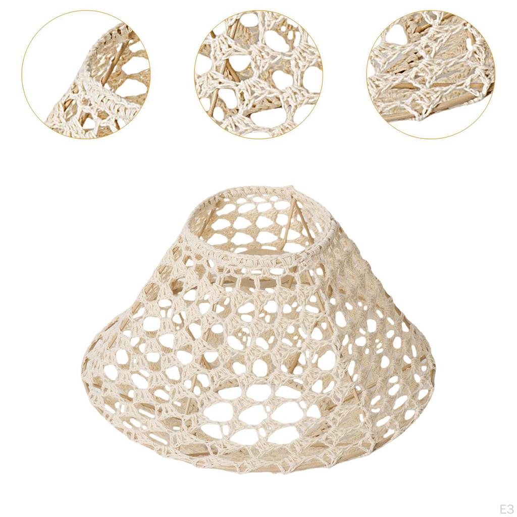 Handgefertigter Seillampenschirm für Tisch- und Deckenleuchten