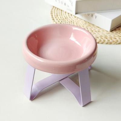 Protección de Cuello Cuenco para Comida de Gato de Pie Alto Duradero Cuenco para Agua Potable para Gatos Cuenco de Cerámica para Gatos Cuenco para Alimentar Gatitos Suministros para Mascotas