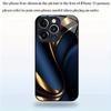 Advanced texture pattern tempered glass phone case suitable for iPhone 17 16 15 14 13 12 11 Pro Max Plus shockproof back cover