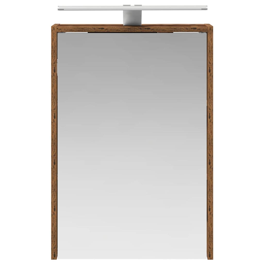 Bathroom Mirror Cabinet with Shelf Reclaimed Wood Look 43 x 16 x 62.5 cm