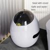 Oval Trash Can Household Double Tube Flip Waterproof Living Room Bedroom Toilet Trash Can Ins Wind Trash Can