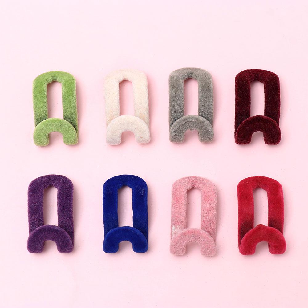 10PCS Mini Flocking Clothes Rack Home Creative Anti-slip Hooks Clothes Hanger Easy Hook Closet Household Organizer