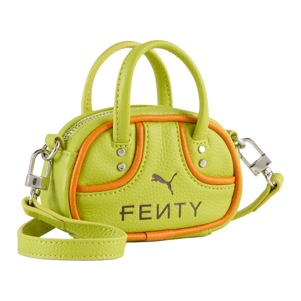 New PUMA FENTY Collaboration Polyurethane One Shoulder Handbags Regular Women's Yellow Green 092152-01
