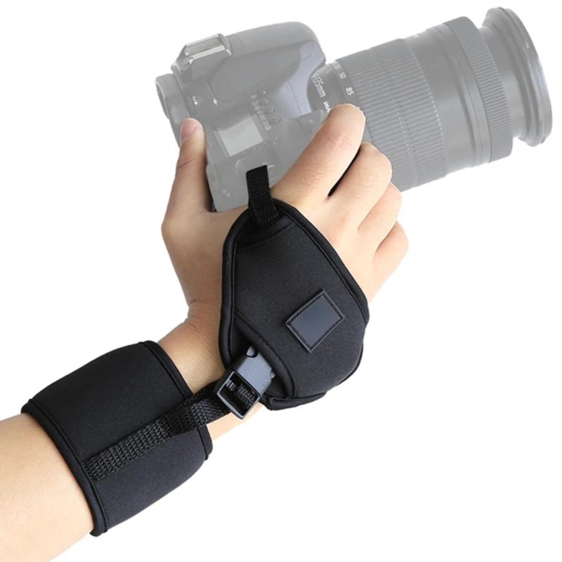 Secure and Portable Camera Wrist Strap Neoprene Construction Camera Hand Grip for Superior Support for Sports Activities