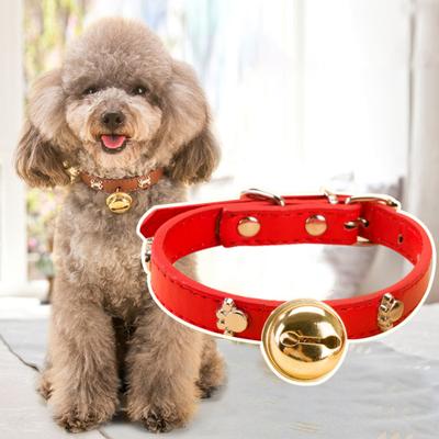Wear-resistant Soft Bone Patterns Pet Cat Dog Bell Collar Pet Supplies