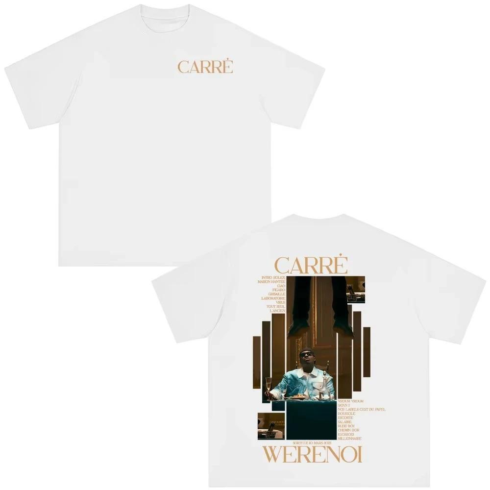 2026 Rapper WeRenoi Carré Album Graphic Print T Shirts Men Women Hip Hop Fashion Pop Music Tee Summer Casual Clothes Vintage Clothing