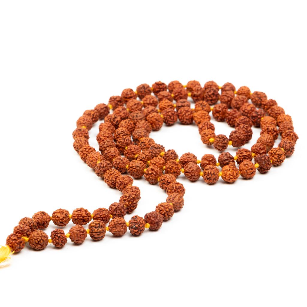 7MM Sacred Rudraksha Mala|Authentic Meditation Beads for Spiritual Prayer, Yoga, and Positive Energy| Japa Mala from Genuine Rudraksha Seeds