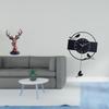 Head Wall Clock Ornament Resin Animal Figurine Minimalist Art Decorative Statue for Home Study