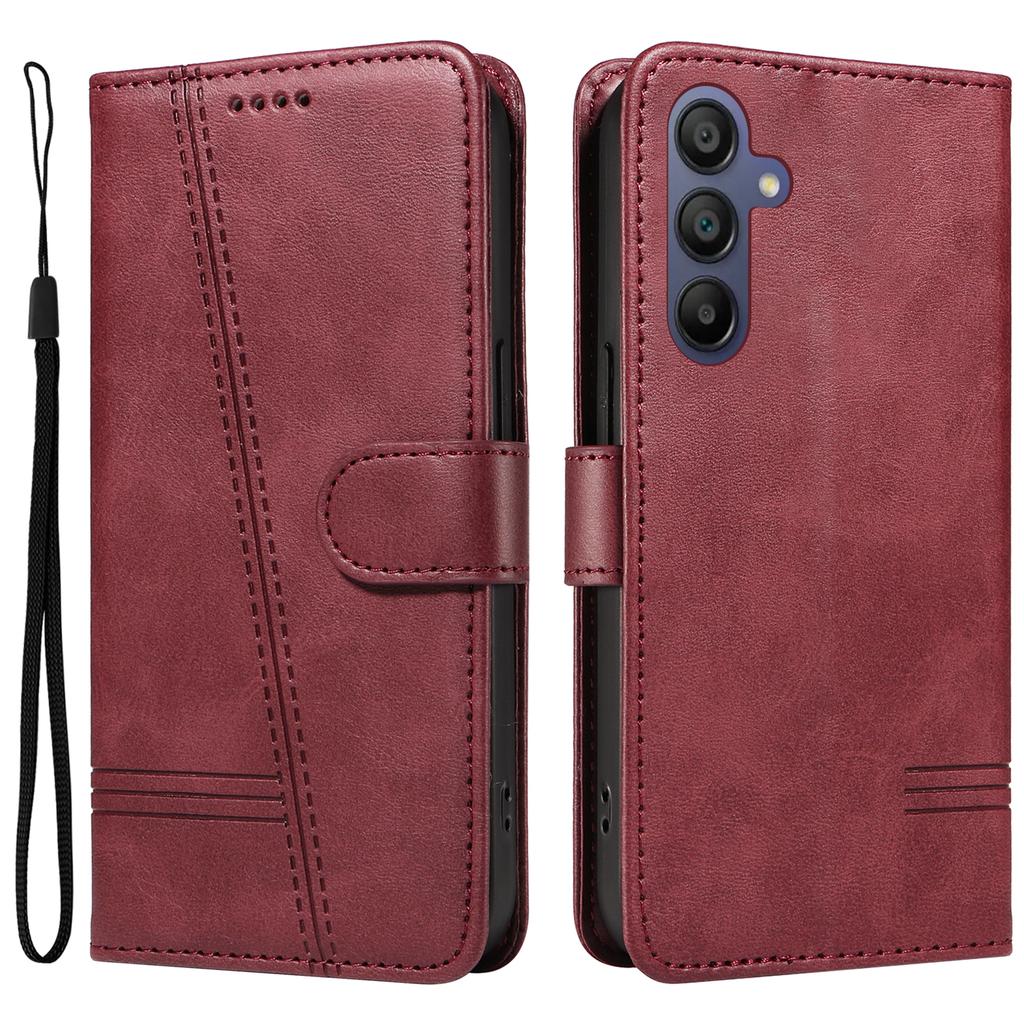 For Samsung Galaxy A17 5G/A17 4G/A26 5G/A16 5G/A16 4G Case Flip Wallet T-Shape Lines Leather Phone Cover