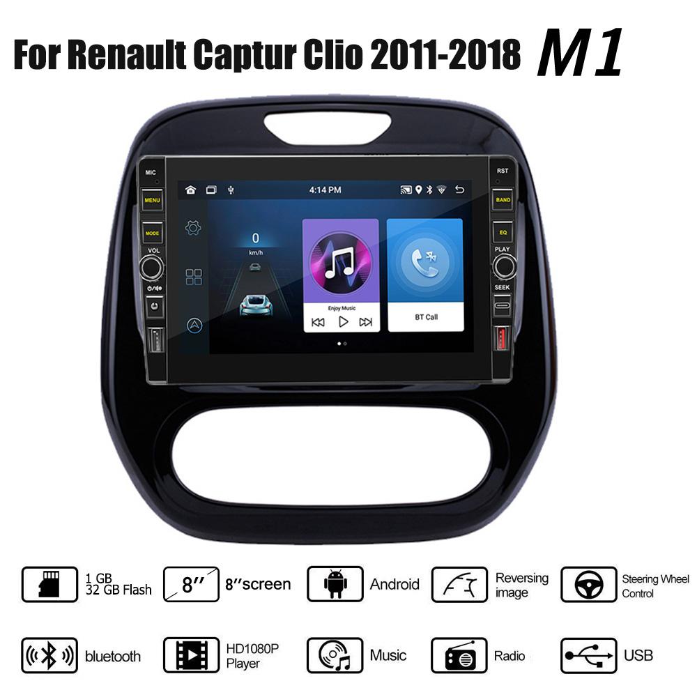 8 Inch For Renault Captur Clio 2011-2018 With Button Knob Android Car Radio Multimedia Player Navigation Stereo GPS 2 Din Carplay 2+32GB