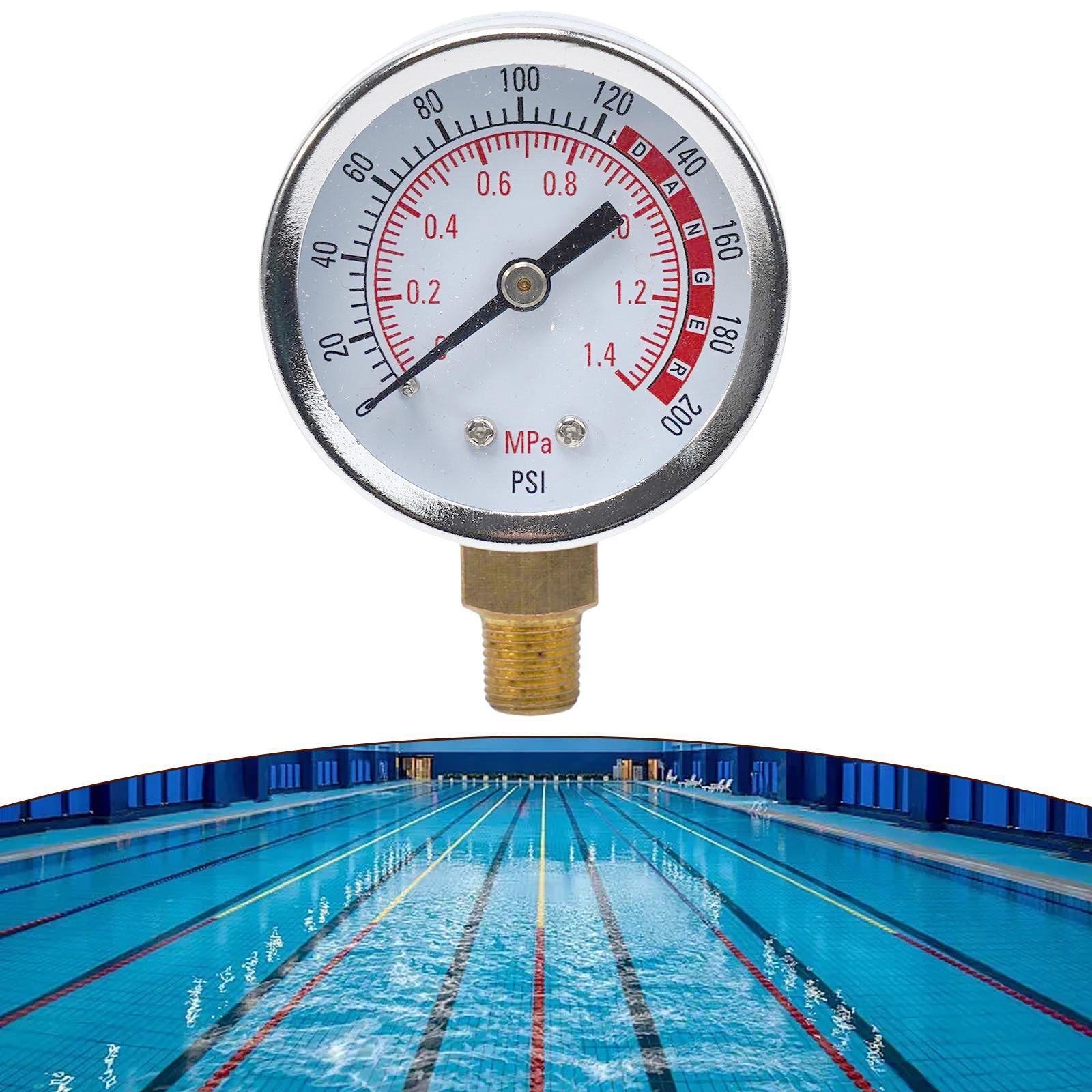 

1.4Mpa Pressure Gauge 7.1*5.2*2.7cm For Pool Filter