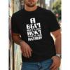 European Sizes Men's Black Russian Text Print T-Shirt - Cyrillic Script Design, Casual Streetwear Top with Russian Language Print for Casual Attire
