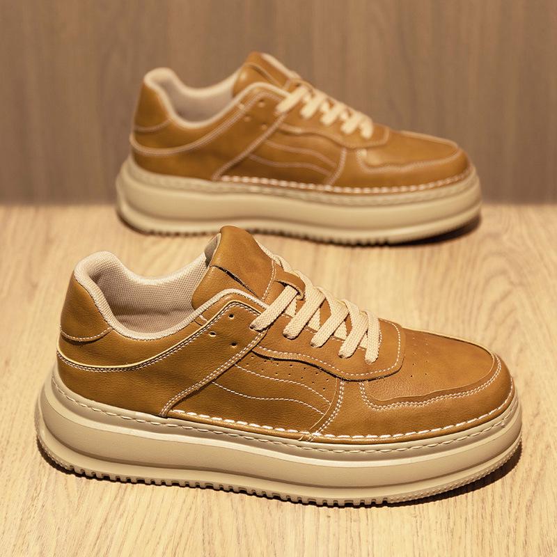 Men's Autumn 2025 Retro Leather Casual Shoes - High-End Versatile British Style