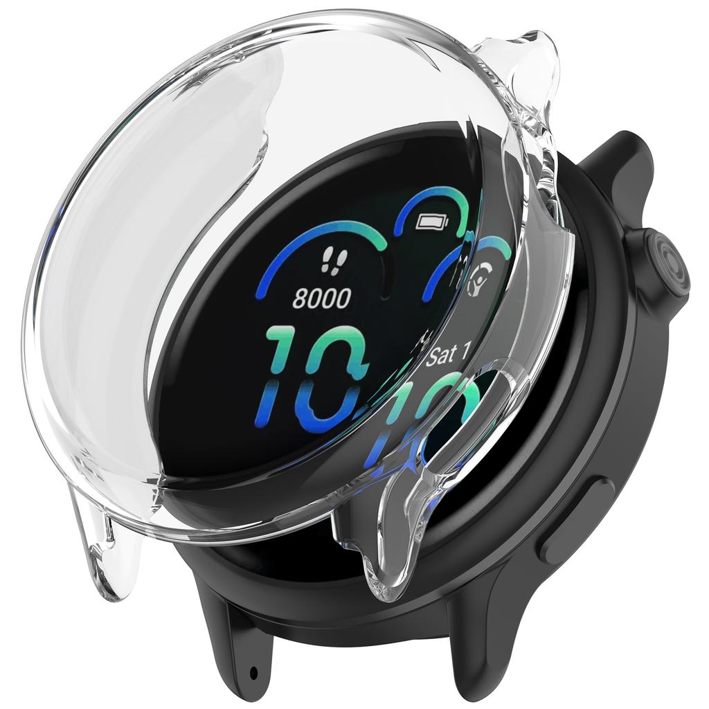 For Garmin Vivoactive 6 TPU Watch Case Full Coverage Transparent Protective Cover