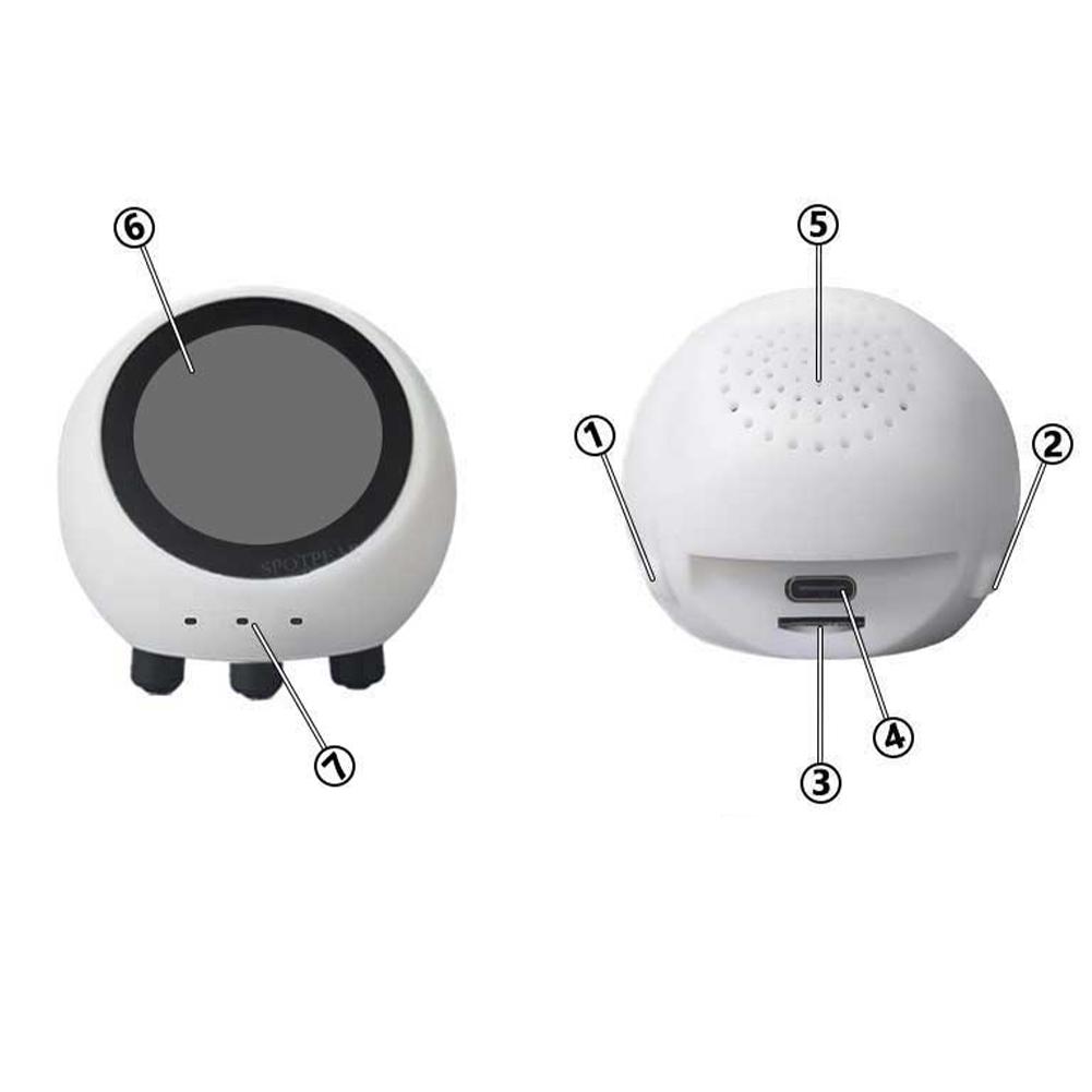 Smart Desktop Robot Multi-Function ESP32-S3 Development Board LCD Display Mini Robot Tabletop Ornaments for Home Decor